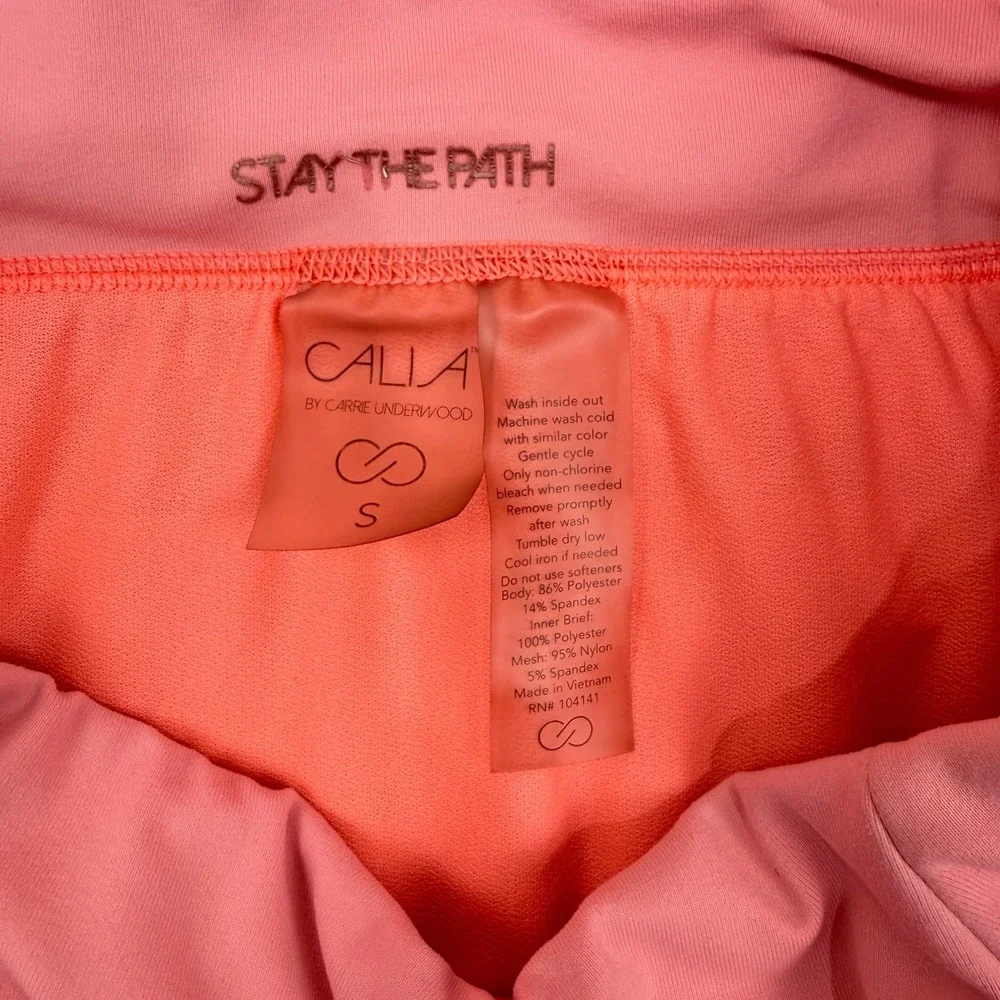 Calia by Carrie Underwood Running Shorts Women‎ Small Pink Coral Activewear